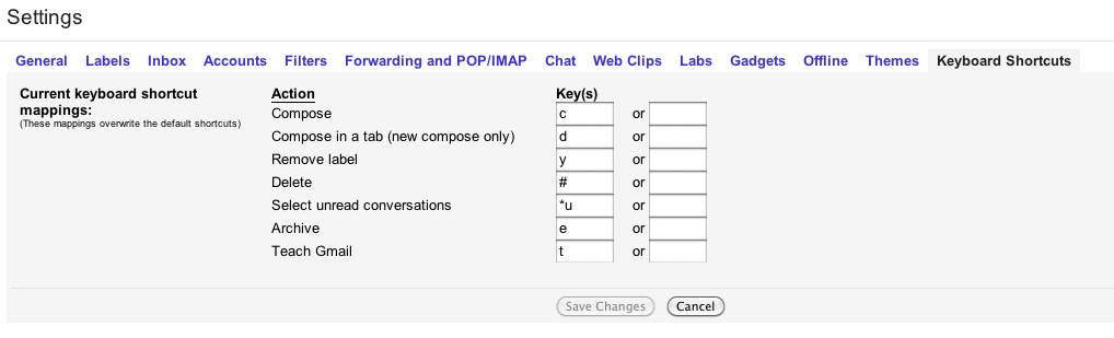 Gmail Shortcut Original