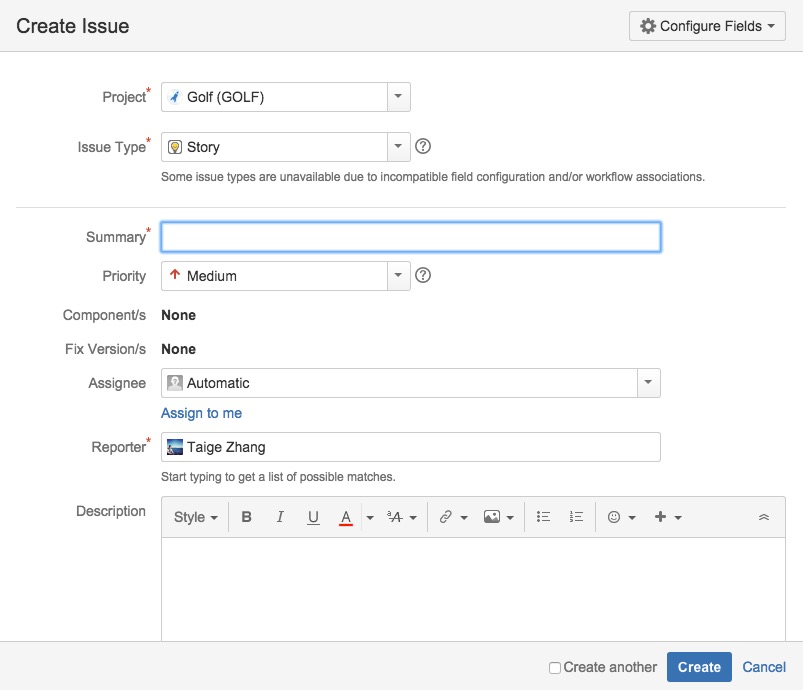 JIRA ticket